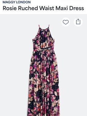 maggy london rosie ruched waist maxi dress Maggy London | Dresses | Maggy London For Melanie Lyne Jacquardbrocade Blue  Sheath Dress